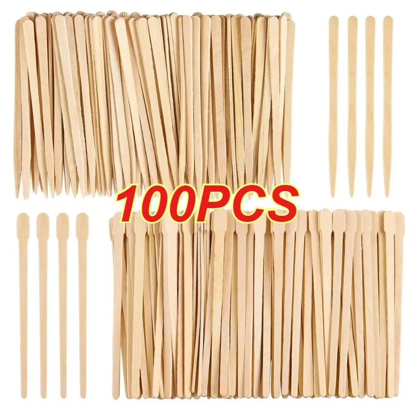 Hair Wax Stick - Bastoncini in legno per depilazione, 100