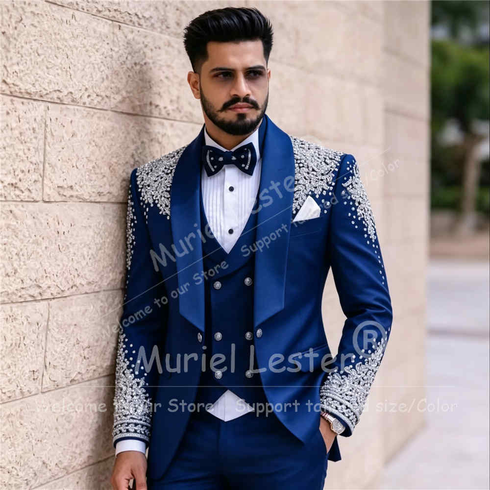 Men Grooming Outfit - Abito da sposo di lusso per