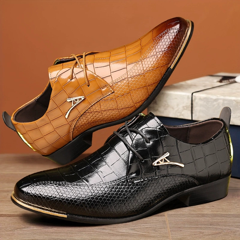 Scarpe in pelle PU moda uomo b - Men Grooming Outfit recensione e prezzo