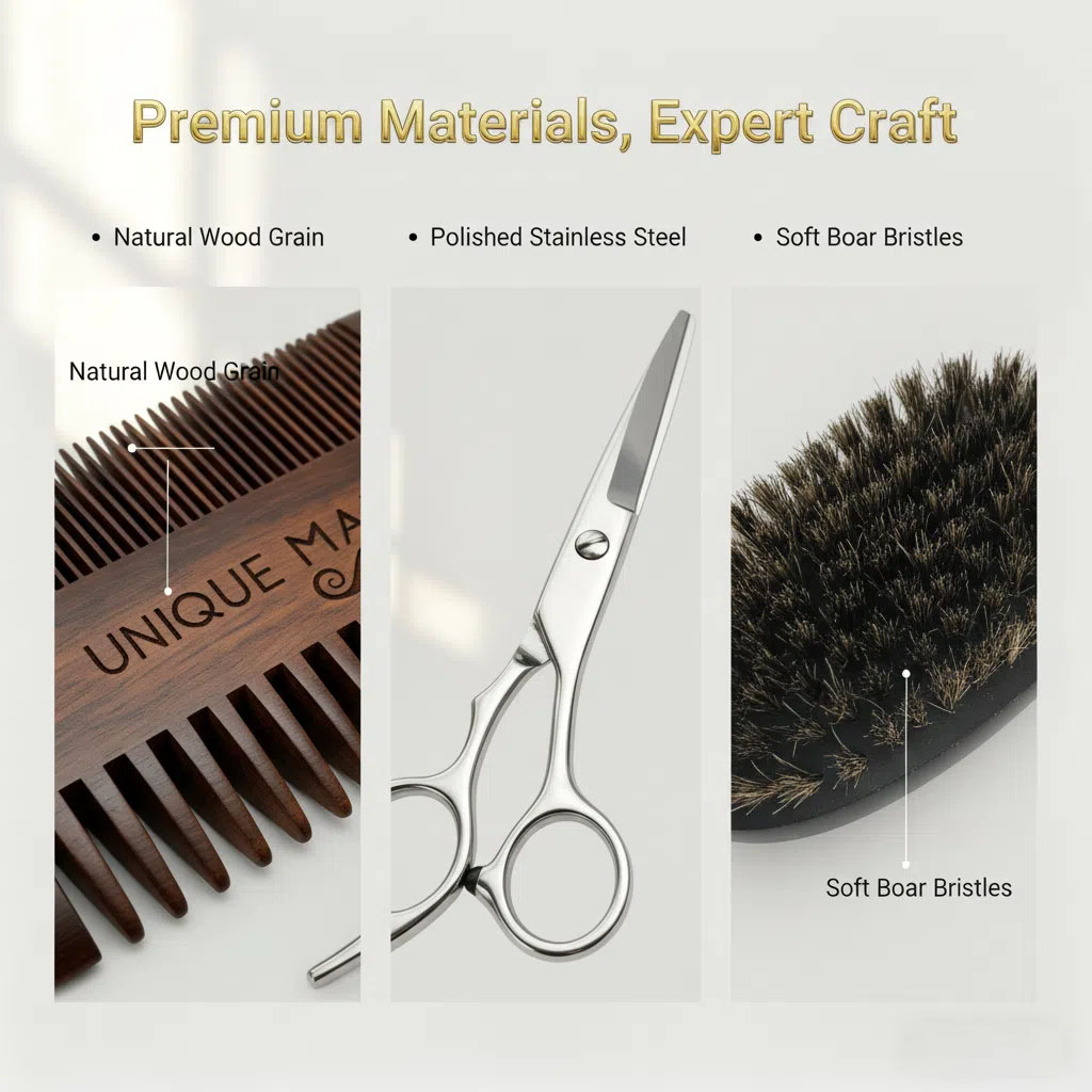 Set barba da uomo UNIQUE MAN,  - Men Grooming Outfit recensione e prezzo